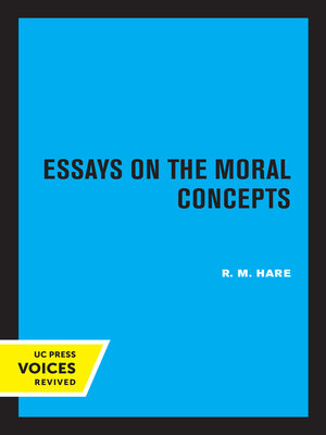 cover image of Essays on the Moral Concepts